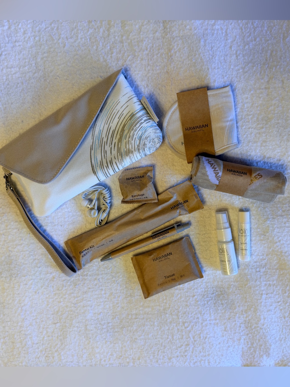 Travel Toiletry Kit Clutch by Hawaiian Airlines & Noho Home